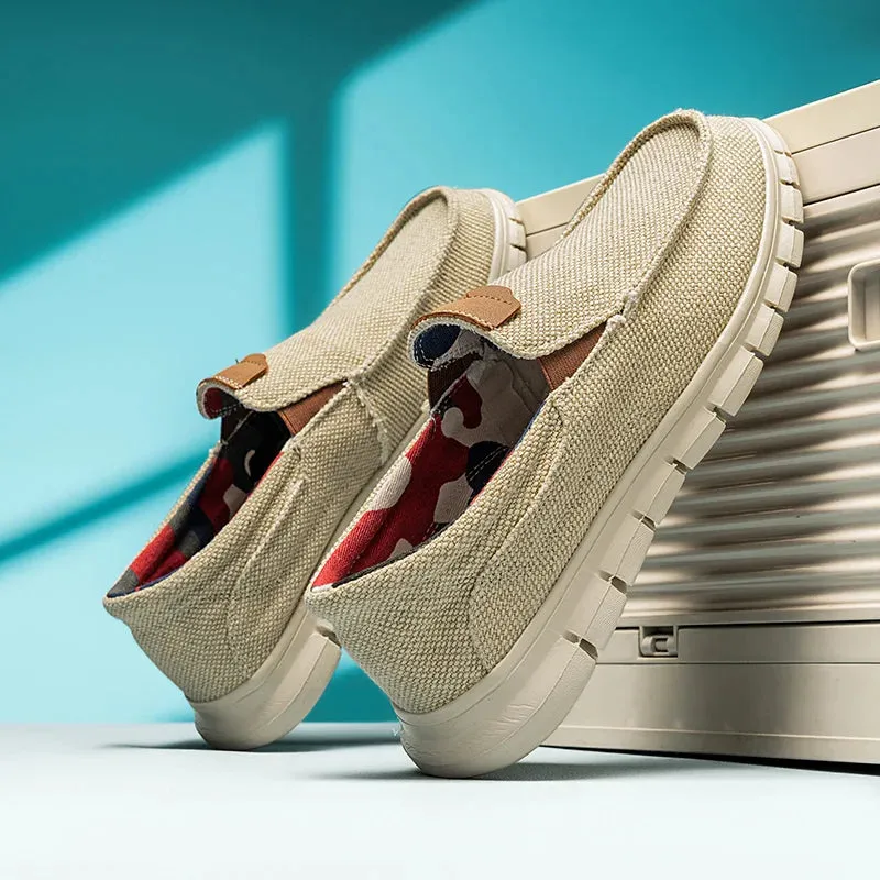 Layback Canvas Slip On