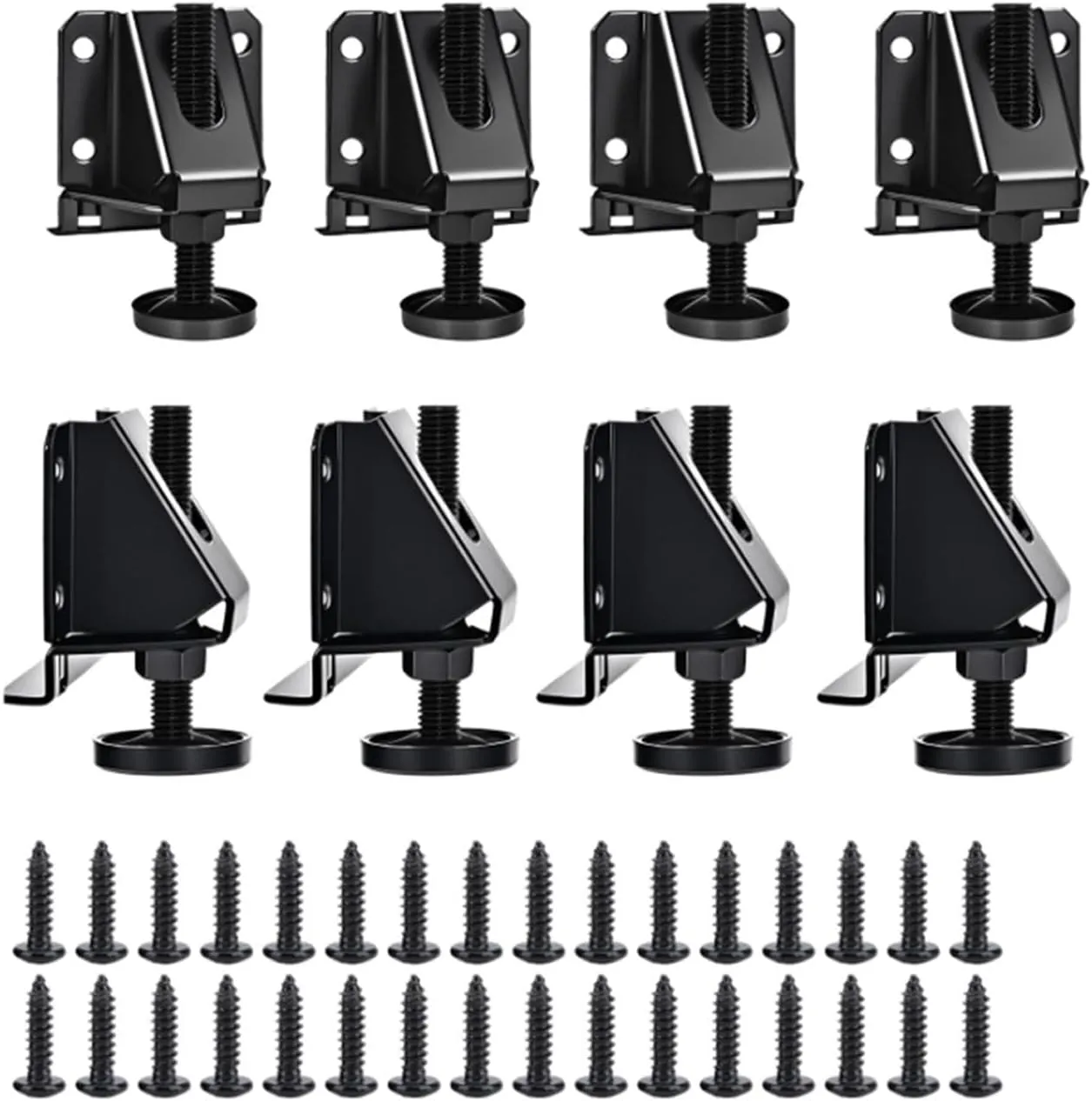 Leg Leveler Adjustable High Performance Easy to Install Wardrobe Feet Leveling Feet for Furniture Workbench Sofa Cabinets, 8 Sets