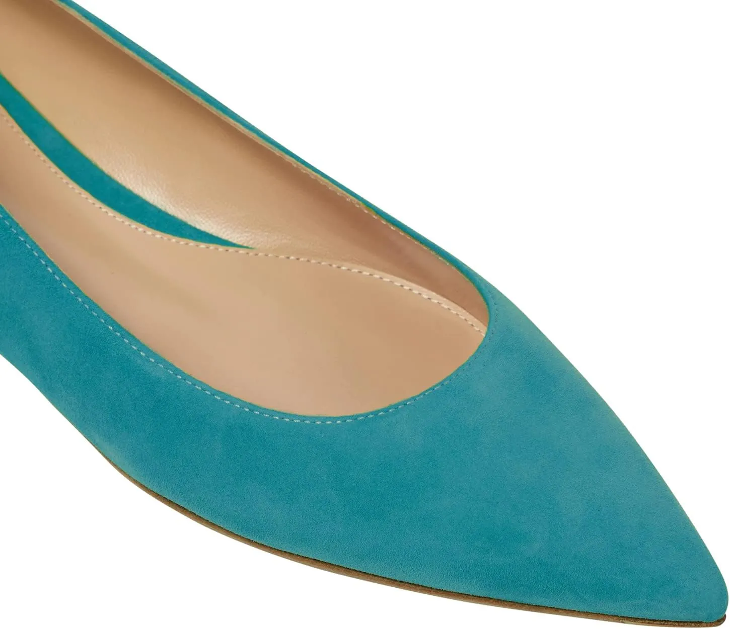 LEHOOR Women Comfortable Ballet Flats Shoes Pointed Closed Toe Slip On Suede Flats Pointy Toe Flat Heel Dress Shoes Spring Comfort Velvet Loafer Flats Casual Club Driver Dress Flats Classic 4-11 M US