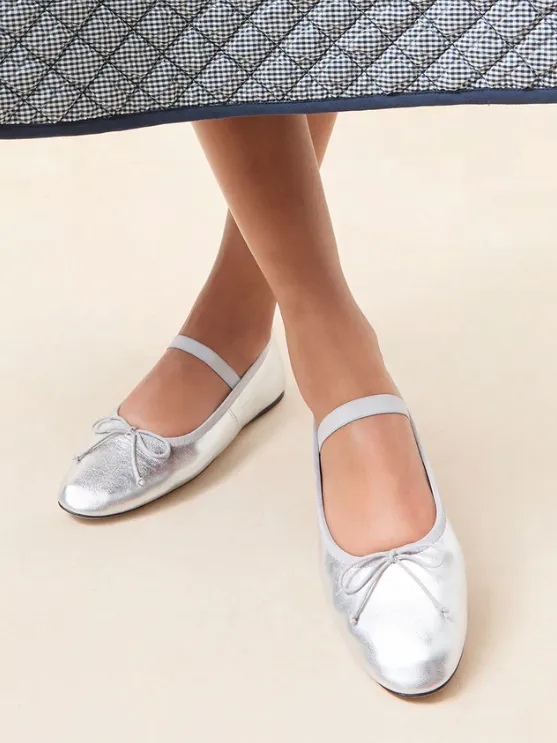 Leonie Soft Ballet Flat - Silver