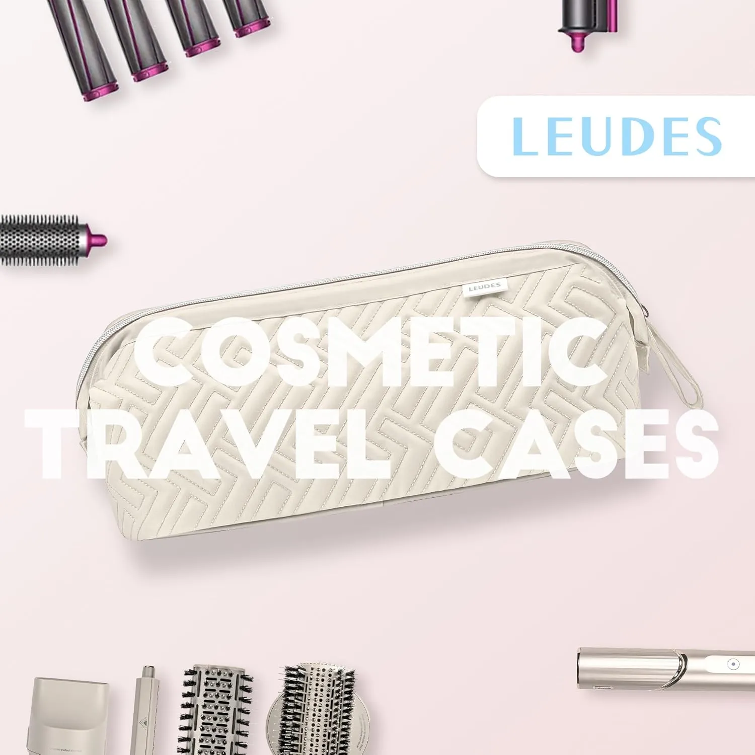 Leudes Hair Tools Travel Bag for Shark Flexstyle Carrying Case Portable Shark Hair Air Wrap Dryer Case Waterproof Dustproof Flat Curling Iron Travel Organizer