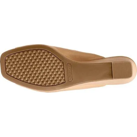 Light Sandal Money-saving Leather Women's Tan Magnet Outstanding Mule Wedge Aerosoles