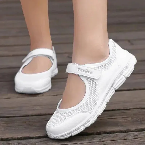 Lightweight Breathable Slip-On Sneakers for Women in Summer