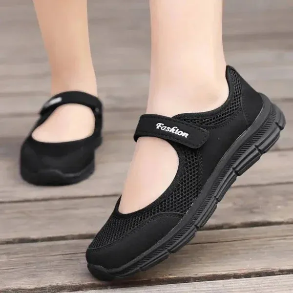 Lightweight Breathable Slip-On Sneakers for Women in Summer