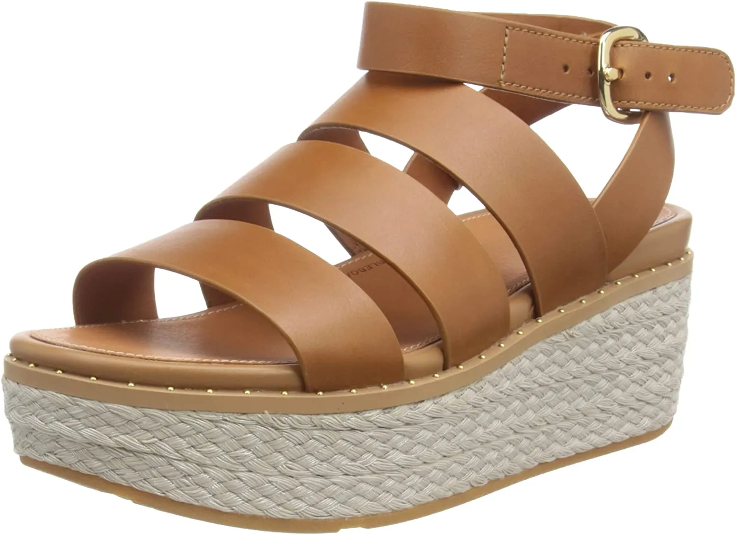 Limited time Eloise Strap Open Toe Limited quantity Wedge Light Espadrille Ankle Strappy Sandals FitFlop Tan
