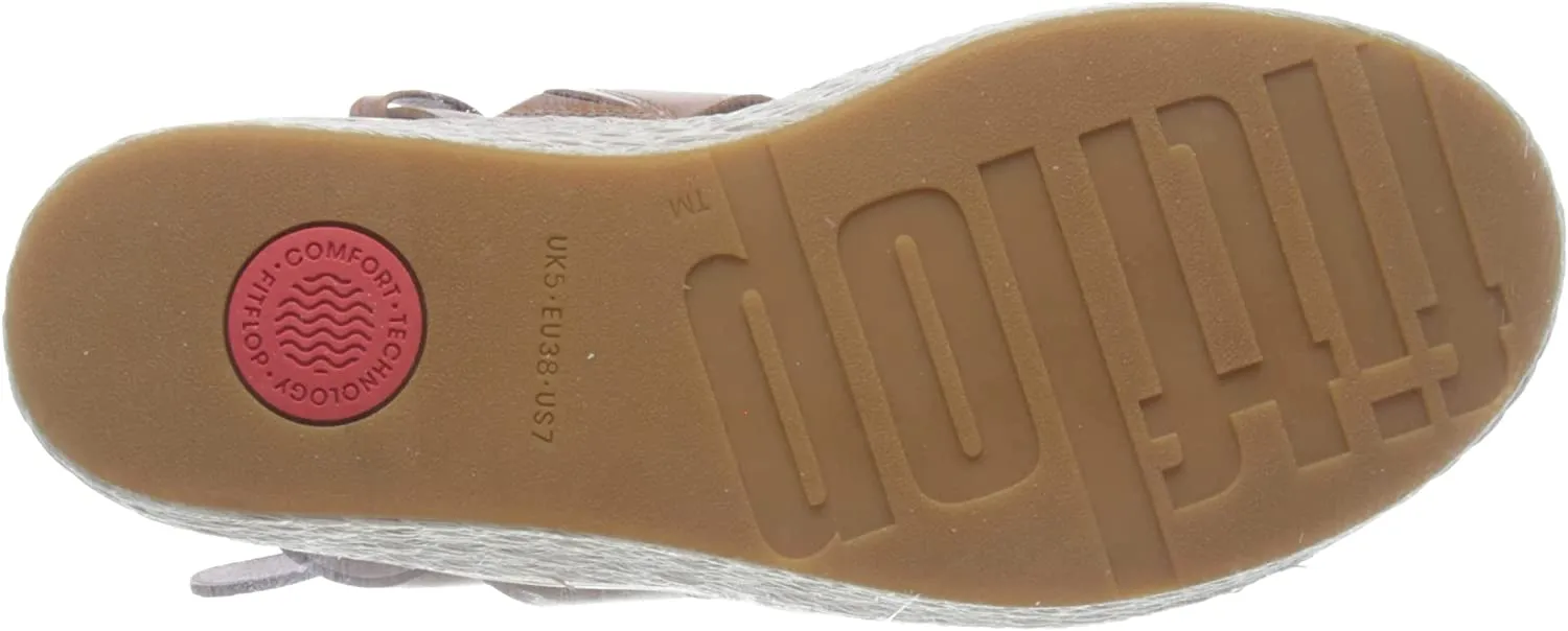 Limited time Eloise Strap Open Toe Limited quantity Wedge Light Espadrille Ankle Strappy Sandals FitFlop Tan