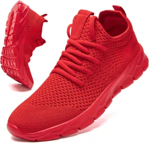Linenghs Womens Tennis Shoes Running Sneakers Lightweight Breathable Gym Workout Fashion Sport Mesh Slip On Walking Shoes