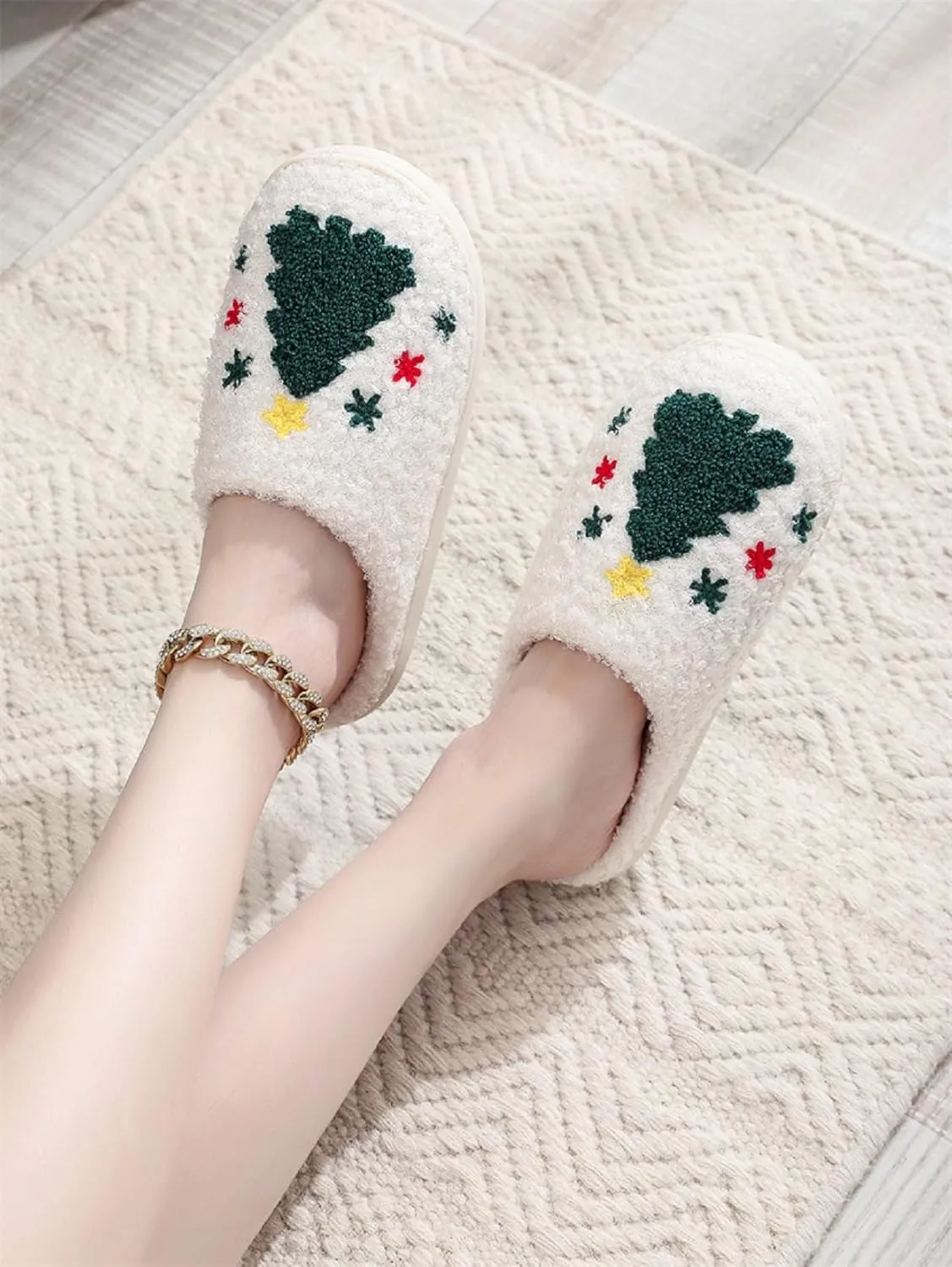 LNERIP Animal Slippers Fruit Slippers Plant Slippers Various Cartoon Patterns Fluffy Soft Memory Foam Retro Indoor Outdoor Home Couple Shoes