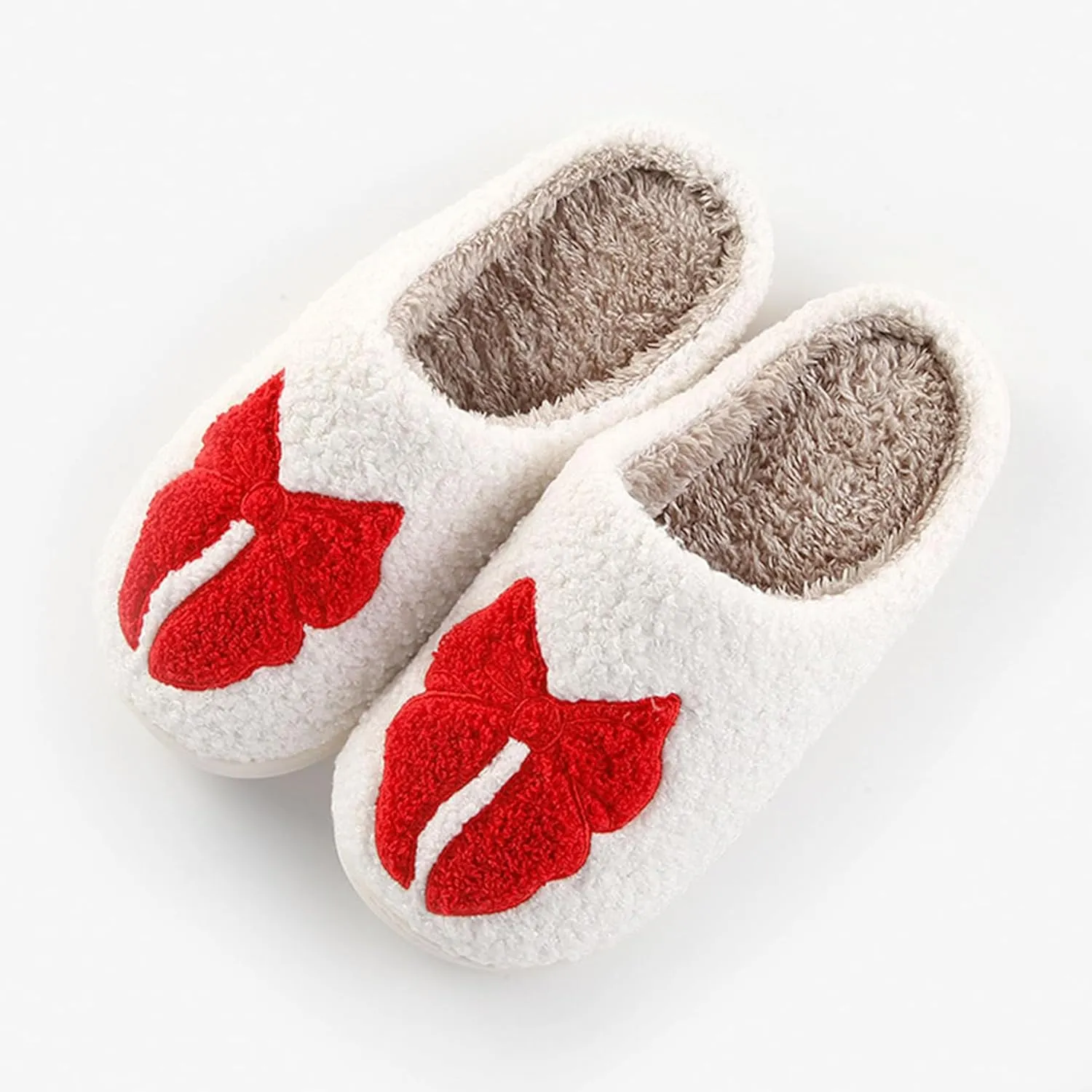 LNERIP Animal Slippers Fruit Slippers Plant Slippers Various Cartoon Patterns Fluffy Soft Memory Foam Retro Indoor Outdoor Home Couple Shoes