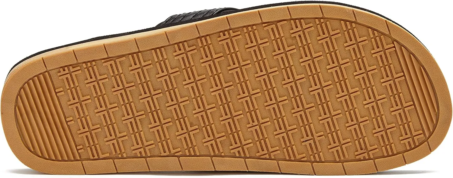 LONDON FOG Tyrone Men’s Thong Sandals, Athletic Flip Flops for Men Size 7 to 13 - Black, Tan, or Brown