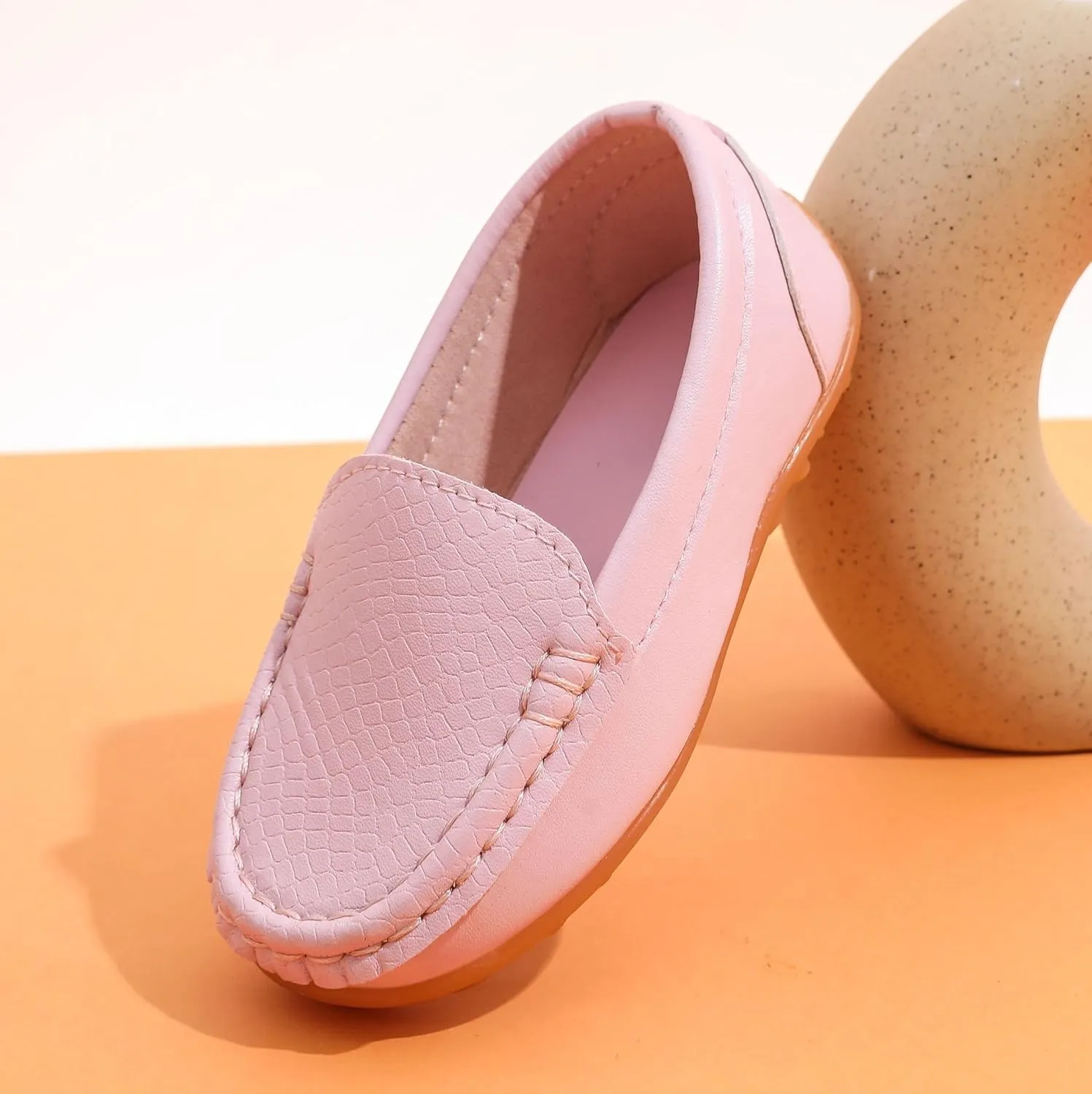 LONSOEN Toddler Little Kid Boys Girls Soft Slip On Loafers Dress Flat Shoes