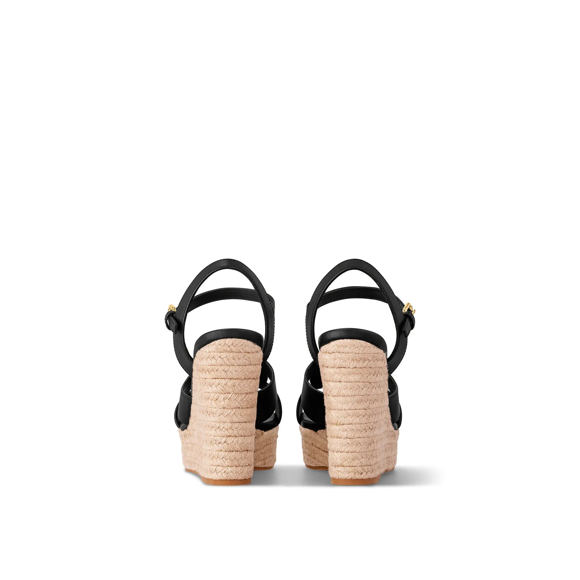 LOUIS VUITTON ISOLA WEDGE HEEL SANDALS