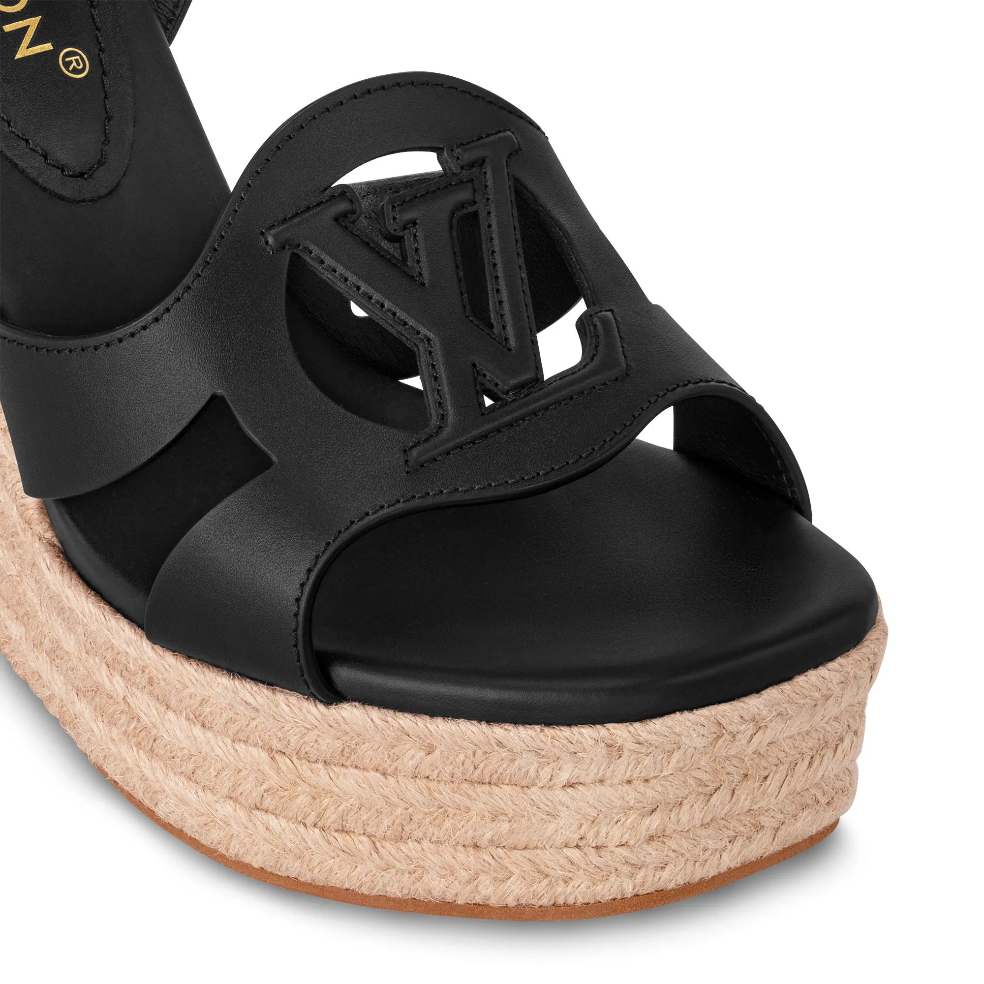 LOUIS VUITTON ISOLA WEDGE HEEL SANDALS