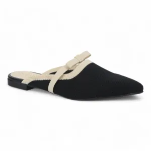 Love Rio Fanny Knit Mule - Black