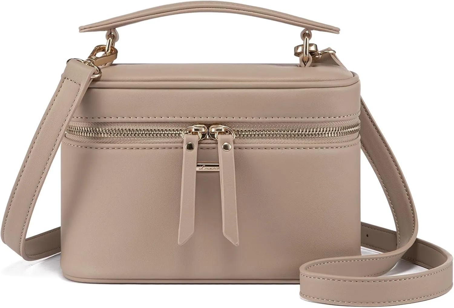 LOVEVOOK Crossbody Bag for Women, Top Handle Shoulder Pouch Purse Small PU Leather Satchel Handbag, Flap Box Bag for Ladies