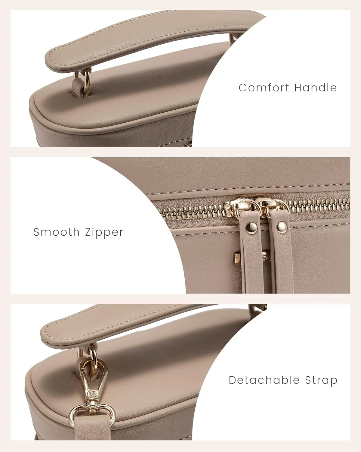 LOVEVOOK Crossbody Bag for Women, Top Handle Shoulder Pouch Purse Small PU Leather Satchel Handbag, Flap Box Bag for Ladies