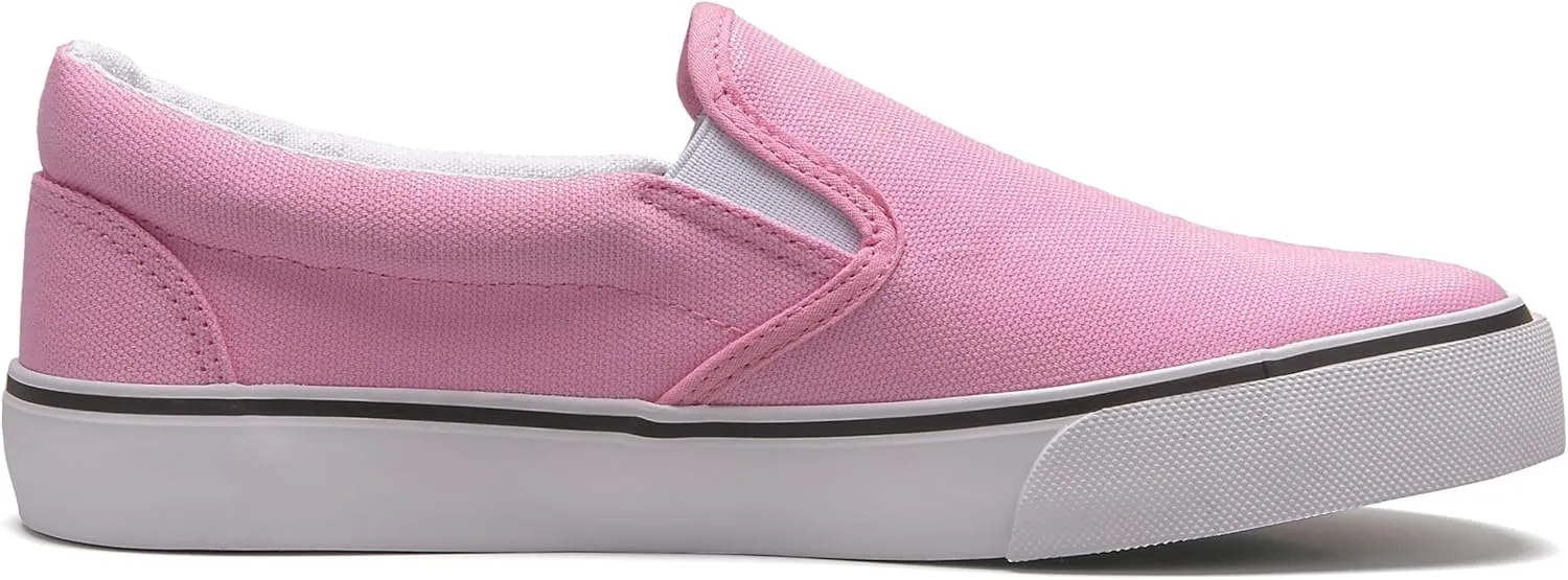 Low-Top Slip Ons Women's Fashion Sneakers Casual Canvas Sneakers for Women Comfortable Flats Breathable Padded Insole Slip on Sneakers Women Low Slip on Shoes