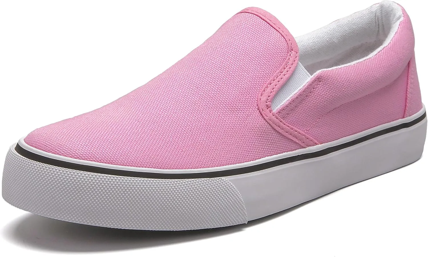 Low-Top Slip Ons Women's Fashion Sneakers Casual Canvas Sneakers for Women Comfortable Flats Breathable Padded Insole Slip on Sneakers Women Low Slip on Shoes