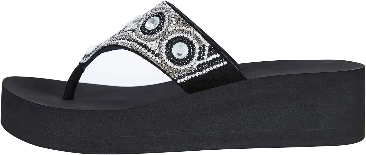 Lowkeyray Womens Flip Flops Beach Comfort Thong Style Sandals for Women in Summer
