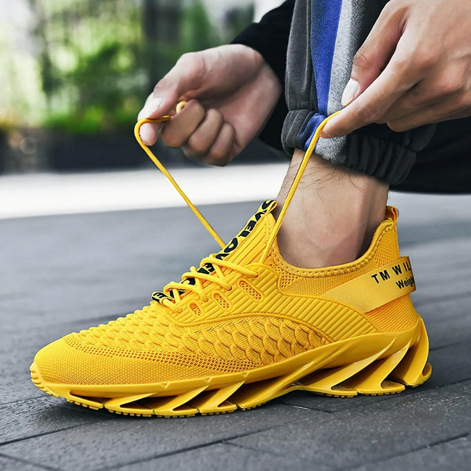 Luniva Shoes, Height Boosting Shoes for Men, Athletic Lightweight Breathable Running Walking Shoes Comfort Non Slip Breathable Knit Slip On Sneakers