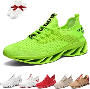 Luniva Shoes, Height Boosting Shoes For Men, Breathable Knitted Non-Slip Slip-On Sneakers