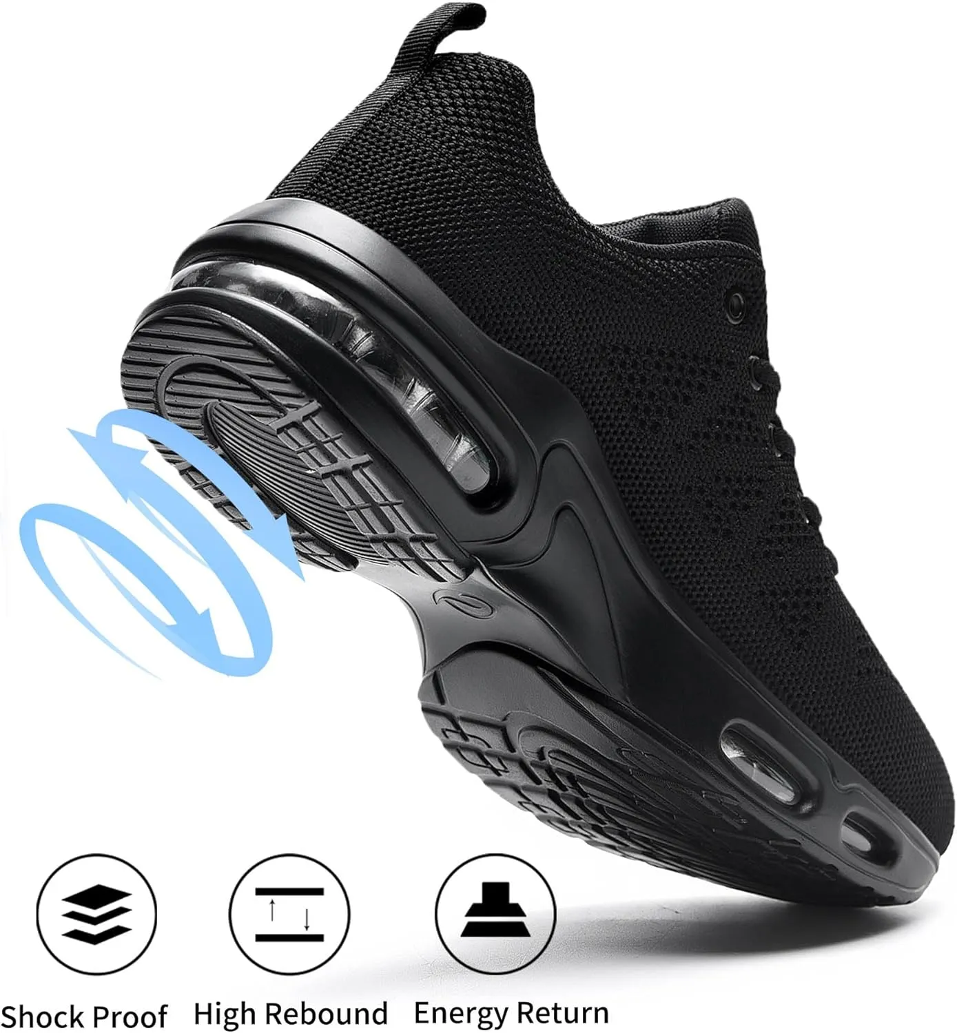 MAFEKE Womens Running Shoes Tennis Walking Sneakers Athletic Sport Shoes Lightweight Slip On Footwear for Gym Jogging Size 5.5-11