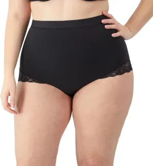Maidenform Women's Shapewear Underwear, Tummy Control Shapewear Panties, Eco Lace Firm Control Shaping Brief, Mid Rise