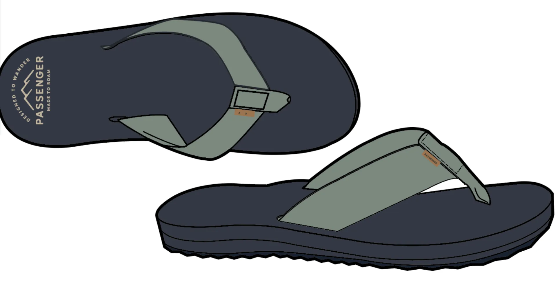 Malibu Flip Flop - Pistachio