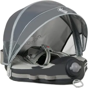 Mambobaby Add Tail Newest No.07 Airplane Baby Float with Sun Canopy – Gray