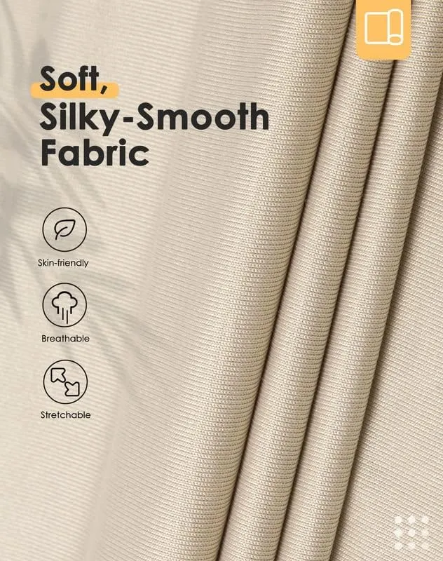 MANCYFIT Full Slip Dress for Women Spaghetti Strap Under Cami Slit Soft Sleeveless Nightgowns