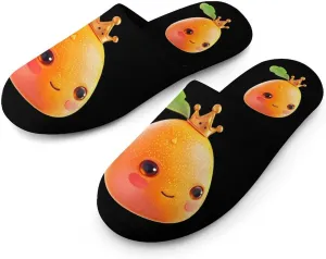 Mango Queen Men's Flannel Slipper House Warm Shoes Adult Slip On Soft Memory Foam for Indoor Outdoor