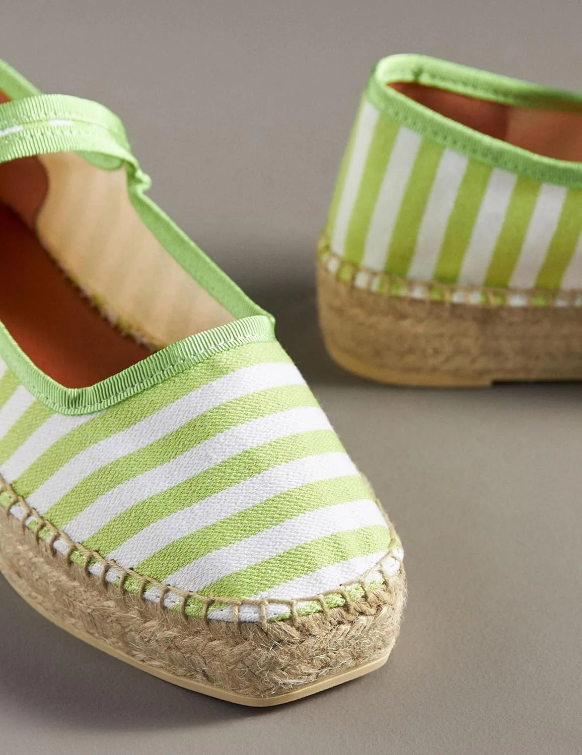 Mary Jane Espadrille Flats for Women Woven Ballet Flat Espadrille Canvas Summer Flats