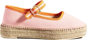 Mary Jane Espadrille Flats for Women Woven Ballet Flat Espadrille Canvas Summer Flats