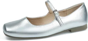 Mary Jane Flats for Women Buckle Ballet Flats Classy Dressy Comfortable Square Toe Slip on Flats Women's Soft Work Casual Dress Shoes
