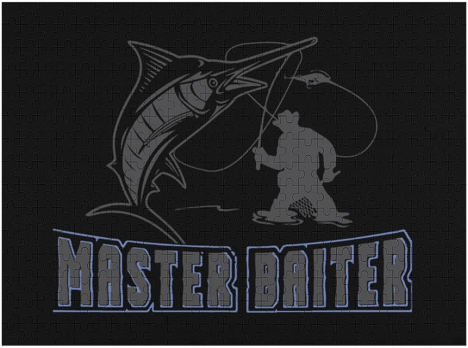 Master Baiter Fishing Lover Jigsaw Puzzles Flat Box Wooden Intellectual Puzzles Game for Idea Gift 500 PCS