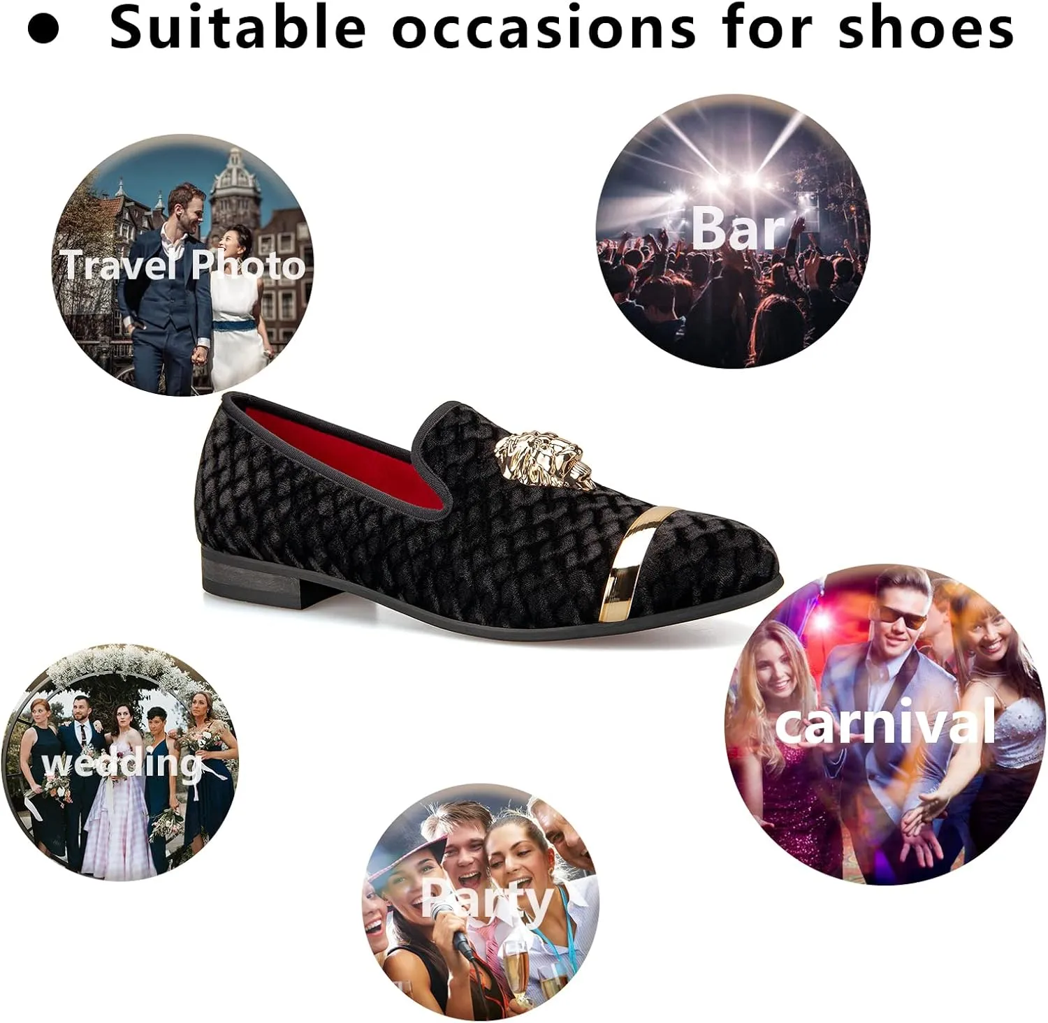 Meijiana Men's Loafers Lightweight Slip-On Moccasins Stylish Dress Shoes Breathable Tassels Loafers