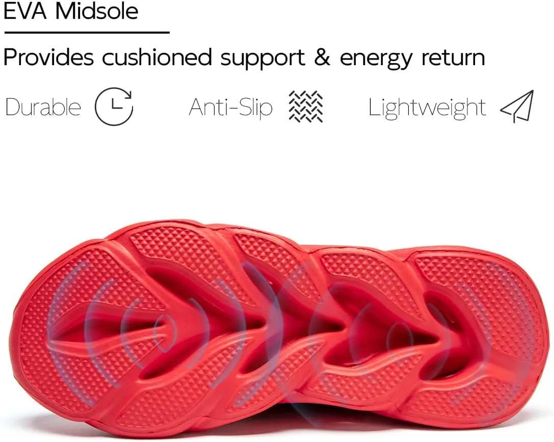 Men Running Shoes Slip On Tennis Walking Shoes Lightweight Breathable Sneakers for Gym Work Casual Soft Sole Trainers Non Slip Athletic Footwear