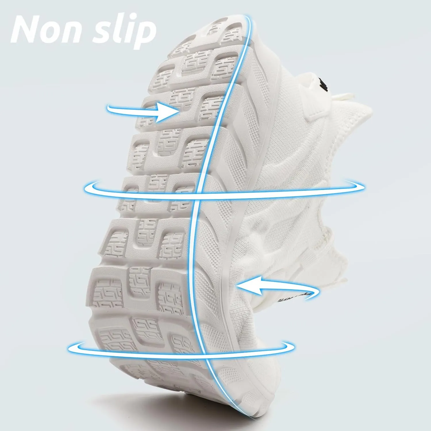 Men Running Shoes Tennis Walking Gym Slip On Workout Athletic Fashion Sneakers Lightweight Breathable Sport Jogging Casual Shoe