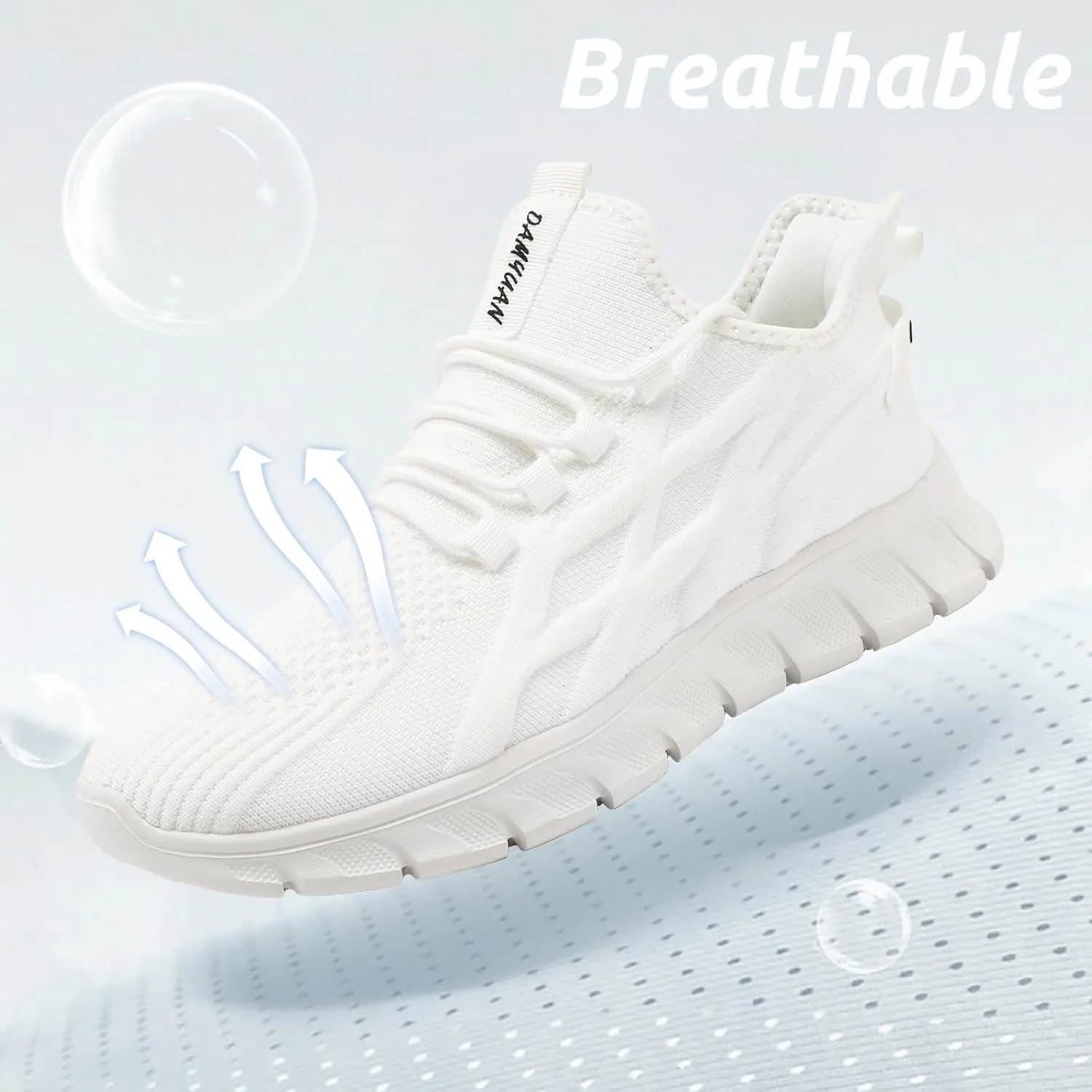 Men Running Shoes Tennis Walking Gym Slip On Workout Athletic Fashion Sneakers Lightweight Breathable Sport Jogging Casual Shoe