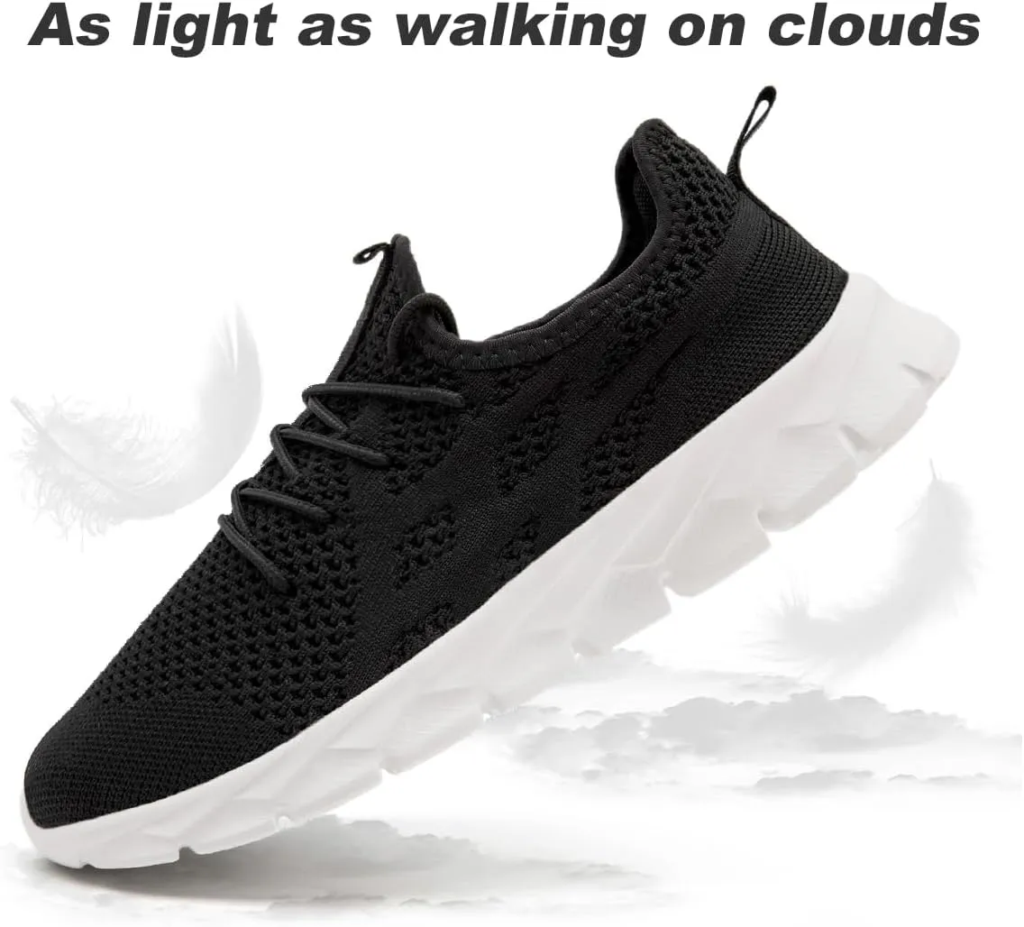 Men Slip On Running Shoes Lightweight Breathable Tennis Gym Sneakers Cushioned Sports Comfort for Walking Training Leisure Design