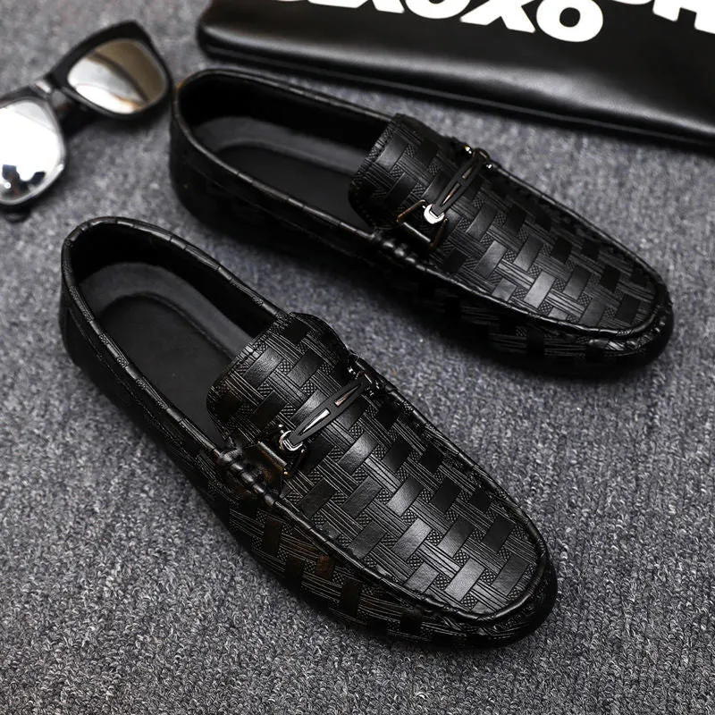 Men's Breathable versatile slip-on leather shoes