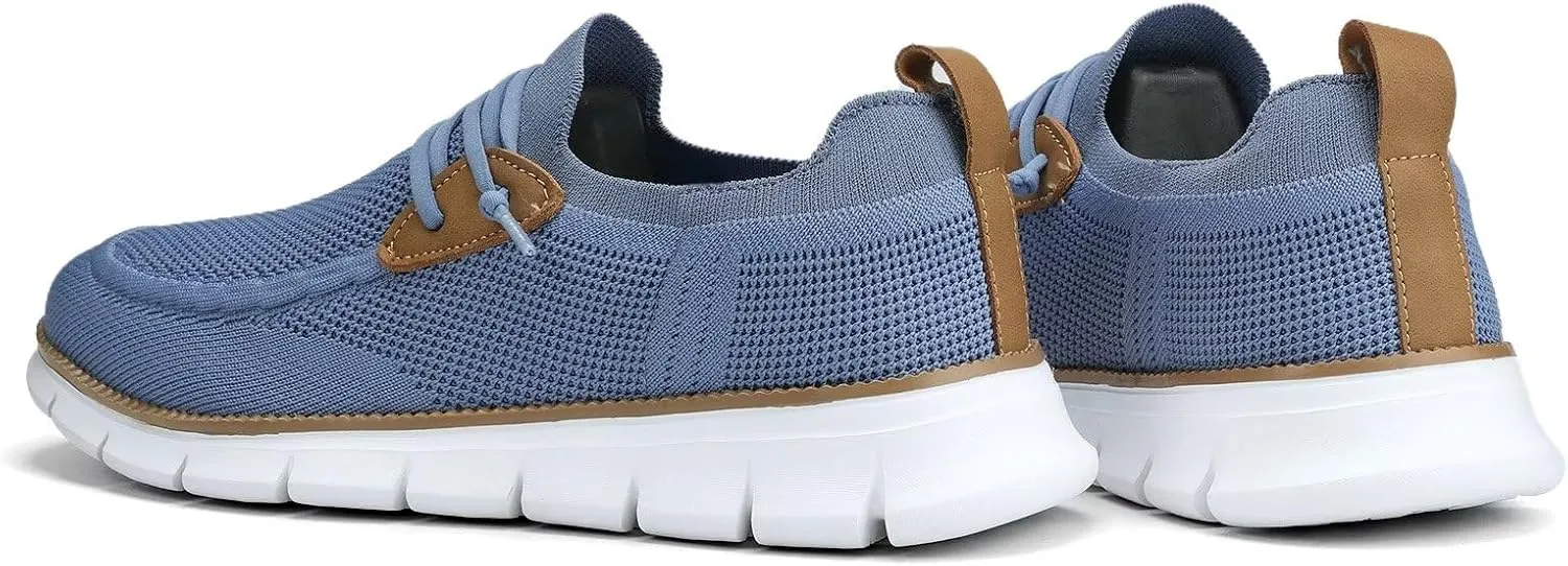 Mens Casual Loafers Shoes Slip On Fashion Walking Dress Sneakers Business Oxfords Work Lightweight Soft Sole Zapatos