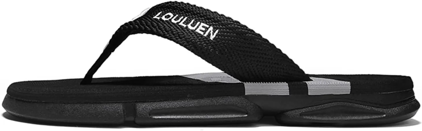 Men's Color Block Summer Flip Flops | Outdoor Leisure Beach Shoes for Men | Men's Slip-on Slippers with Anti-slip Sole