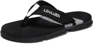Men's Color Block Summer Flip Flops | Outdoor Leisure Beach Shoes for Men | Men's Slip-on Slippers with Anti-slip Sole