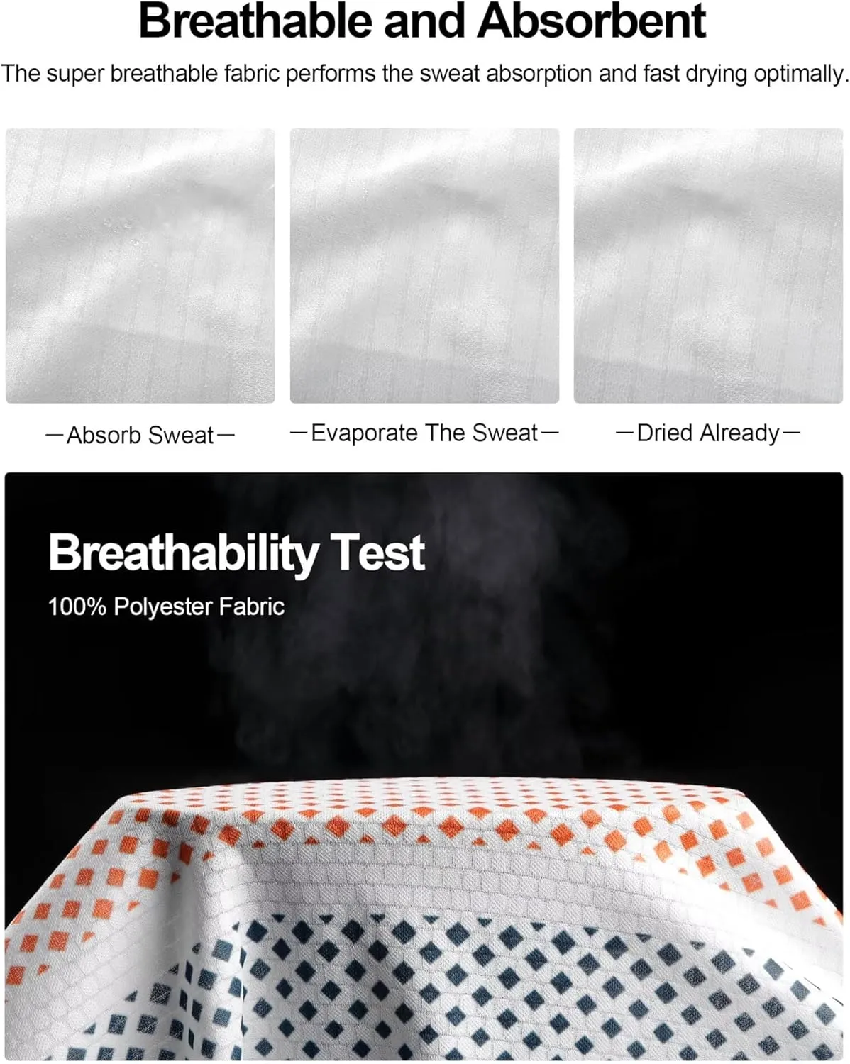 Men's Cycling Jersey Long Sleeve, Breathable Moisture Wicking Bike Shirt, Lightweight Biking Shirt with 3 Rear Pockets