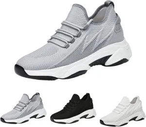 Men's Elevator Sneakers,Hidden Height Increase Breathable Mesh Lightweight Athletic for Men Comfort Work Trainers