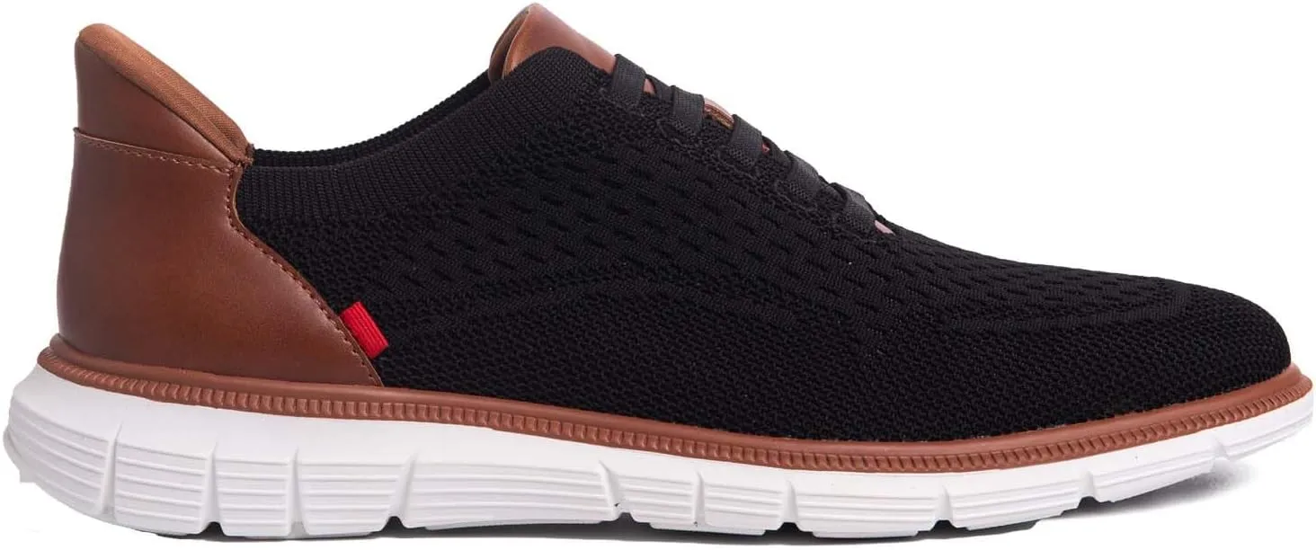Mens Hands Free Slip On Casual Dress Sneakers Mesh Oxfords Comfortable Lightweight Breathable Walking Shoes