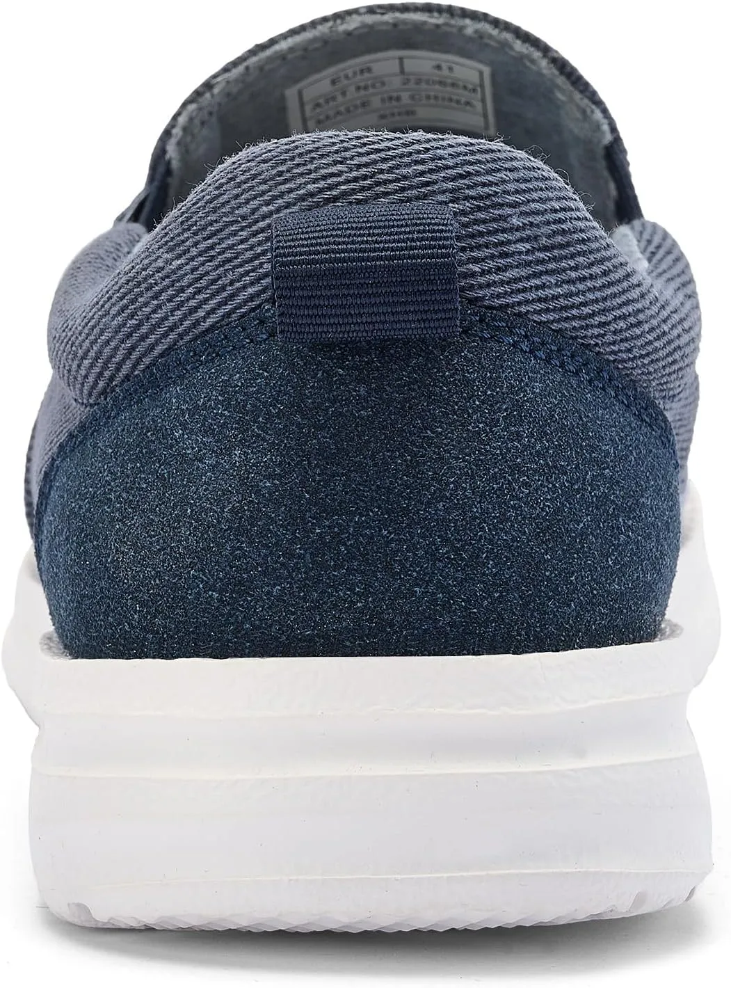 Mens Hands Free Slip-on Loafers Shoes Wide Width Casual Canvas Loafers Shoes Mens Boat Shoes Lightweight Non-Slip Walking Shoes Soft Sneakers