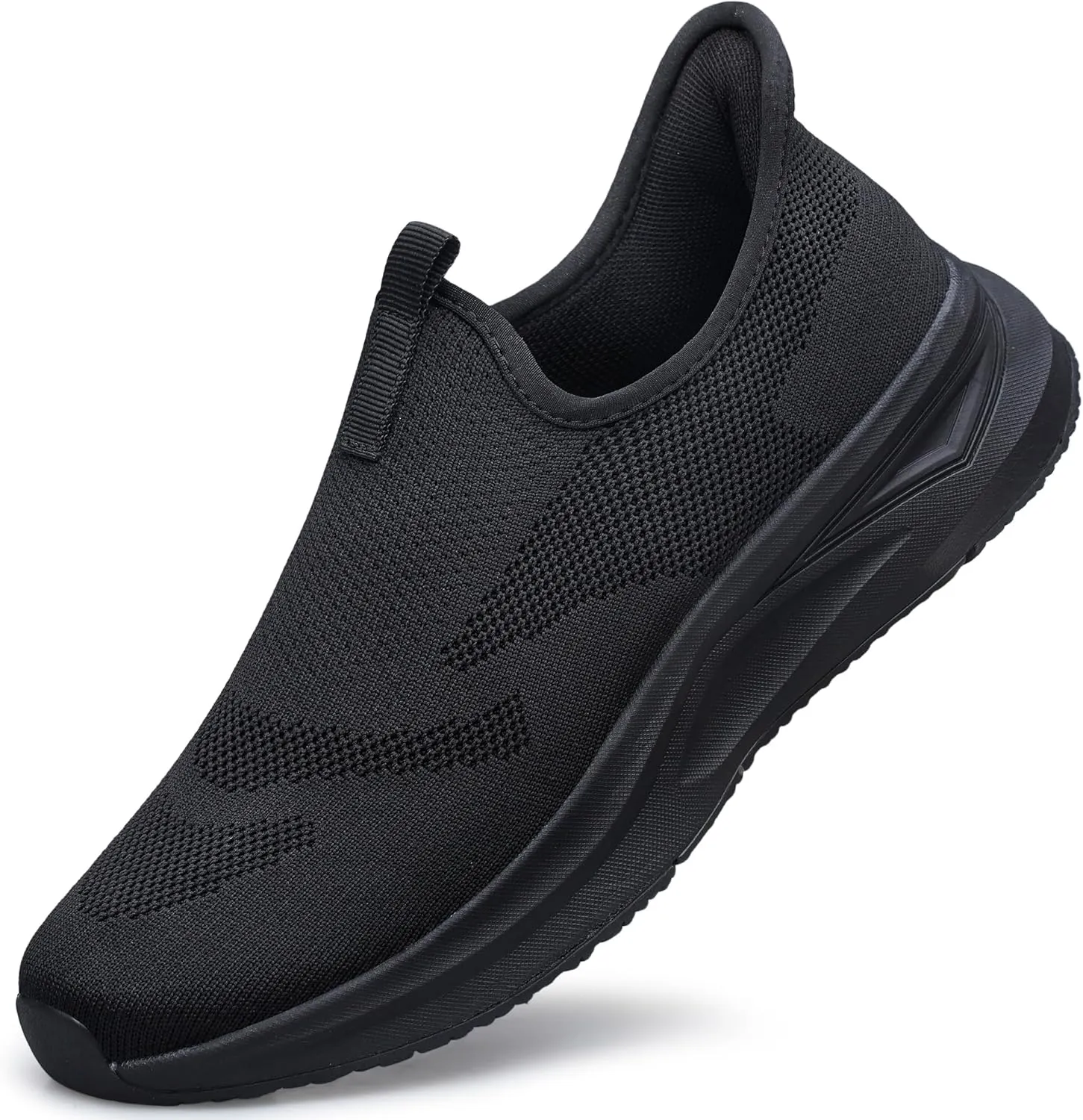 Men's Hands Free Slip On Walking Shoes Non Slip Laceless Lightweight Comfortable Tennis Sneakers
