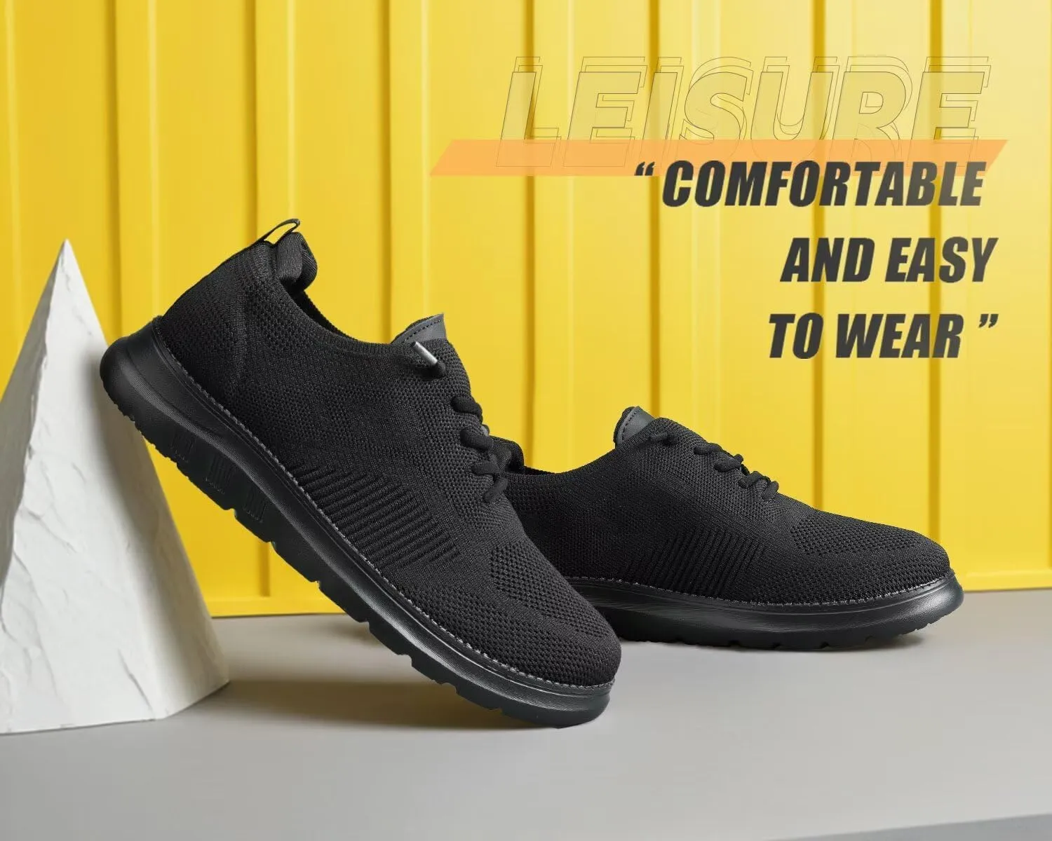 Mens Oxfords Casual Fashion Slip on Shoes Dress Business Sneakers Mesh Work Comfortable Lightweight Soft Sole